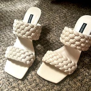 Nine West Woven White Summer Sandal